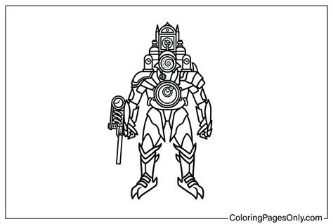 titan clock man coloring page printable|Titan Clockman Drawing – Coloring Pages and Books in PDF.